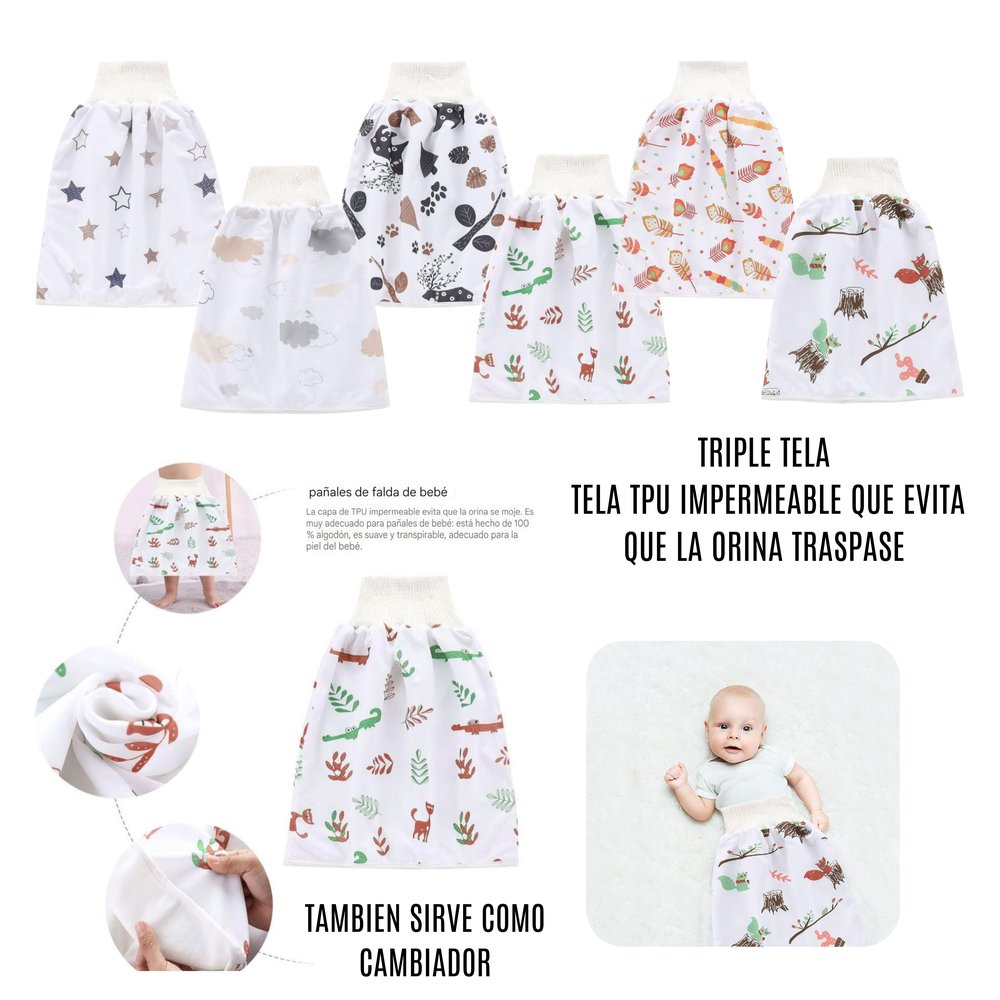 Falda protector anti-fluido para dormir