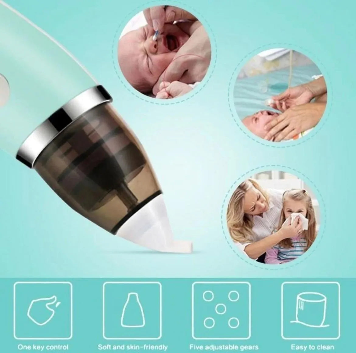 Aspirador nasal eléctrico