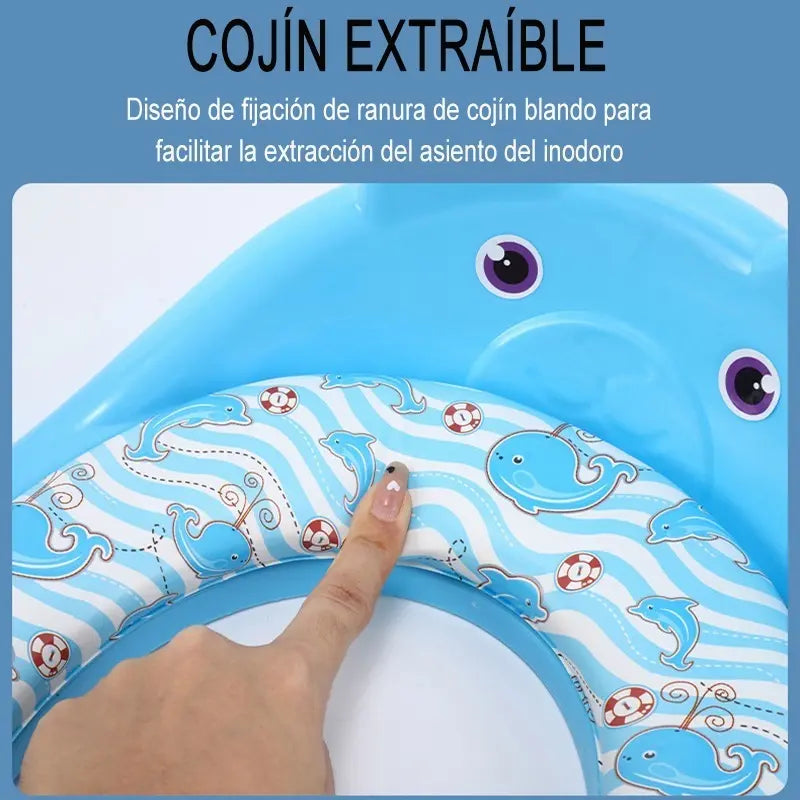 Asiento entrenador reductor de baño