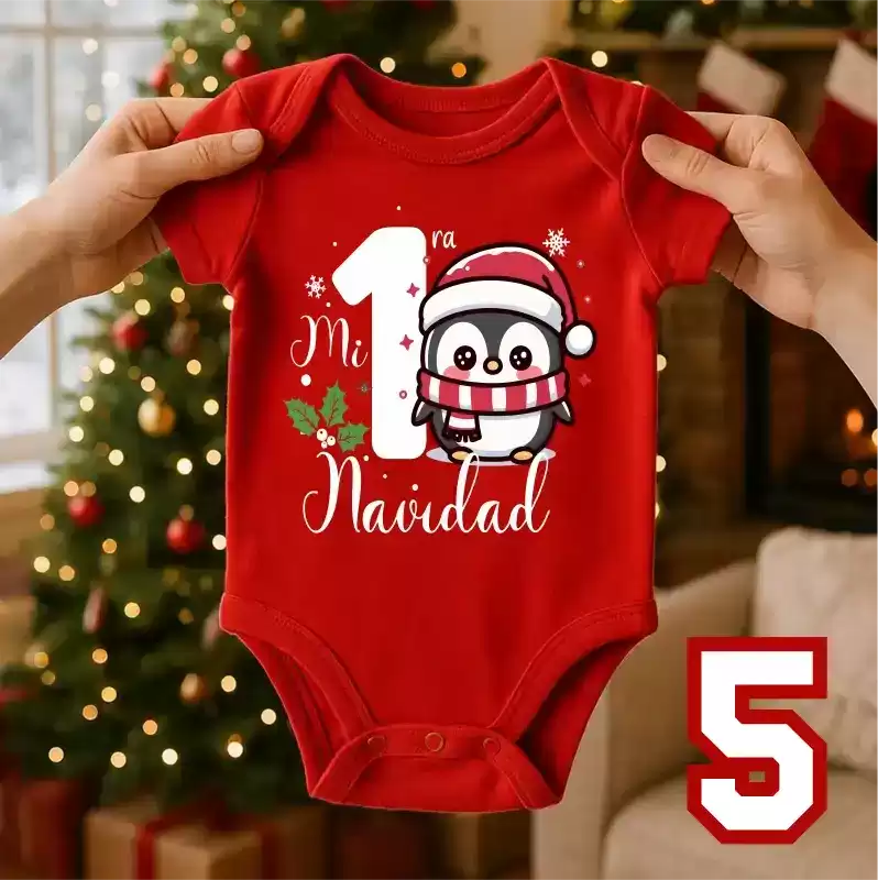Set x 3 Bodys Primera Navidad | Velitas | Año Nuevo