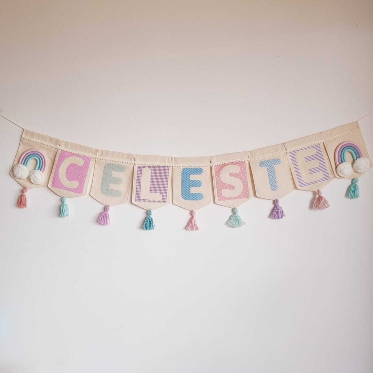 Banderin Personalizado Rainbow Colors