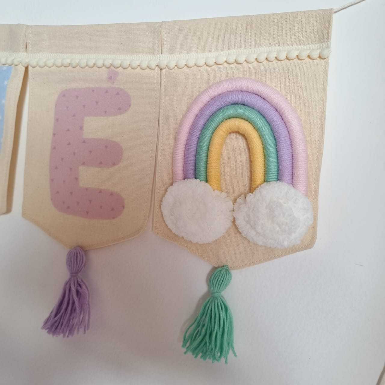 Banderin Personalizado Rainbow Fest