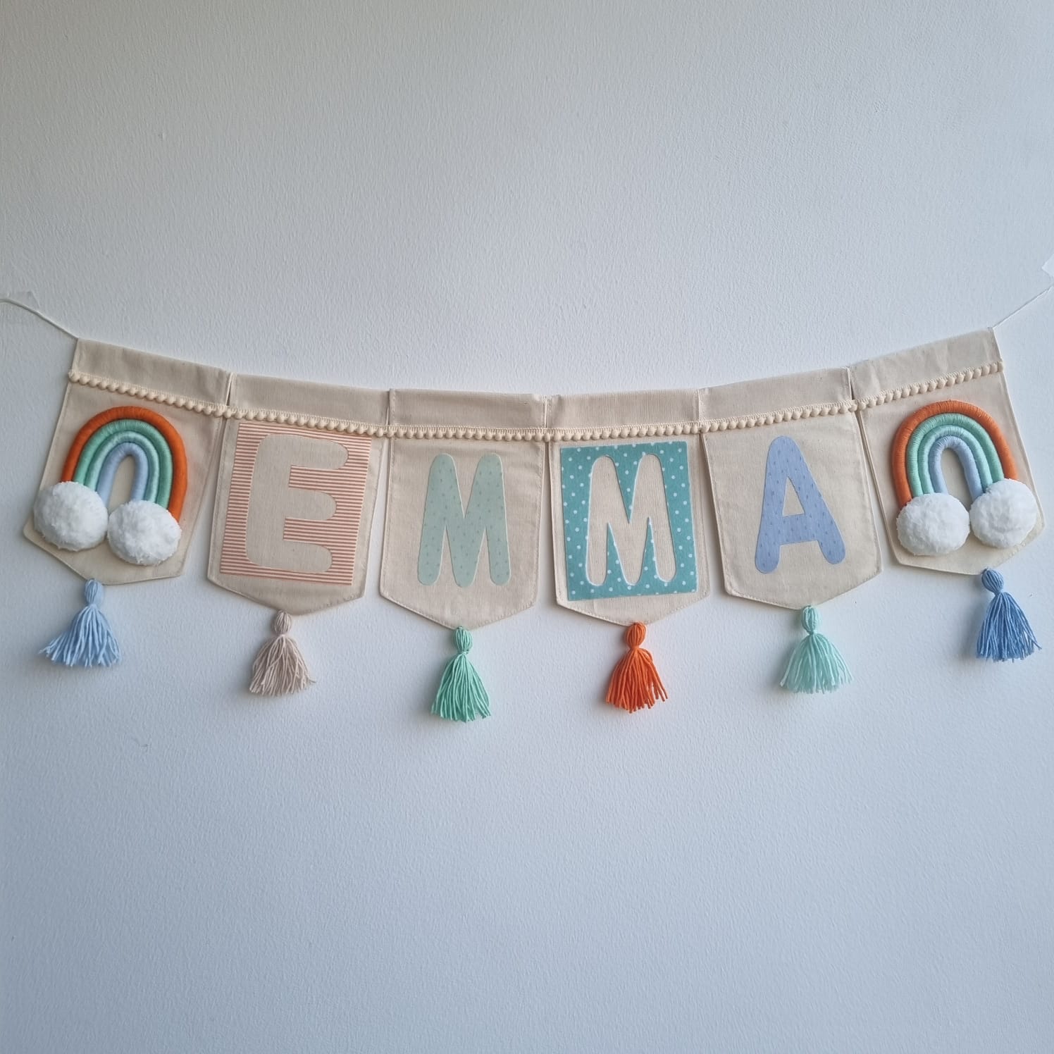 Banderin Personalizado Rainbow Mom
