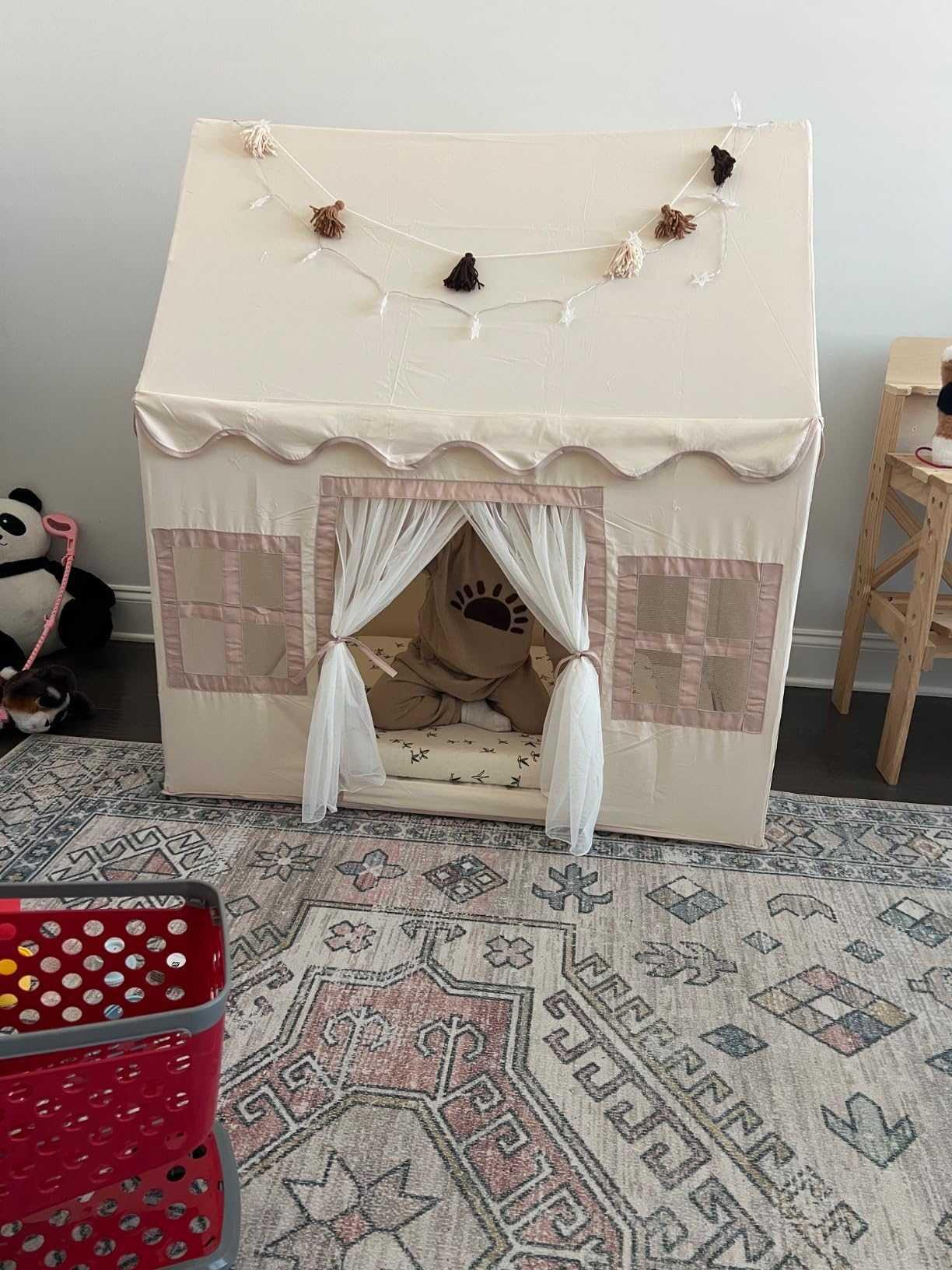 Carpa Casita con Guirnalda y Luces