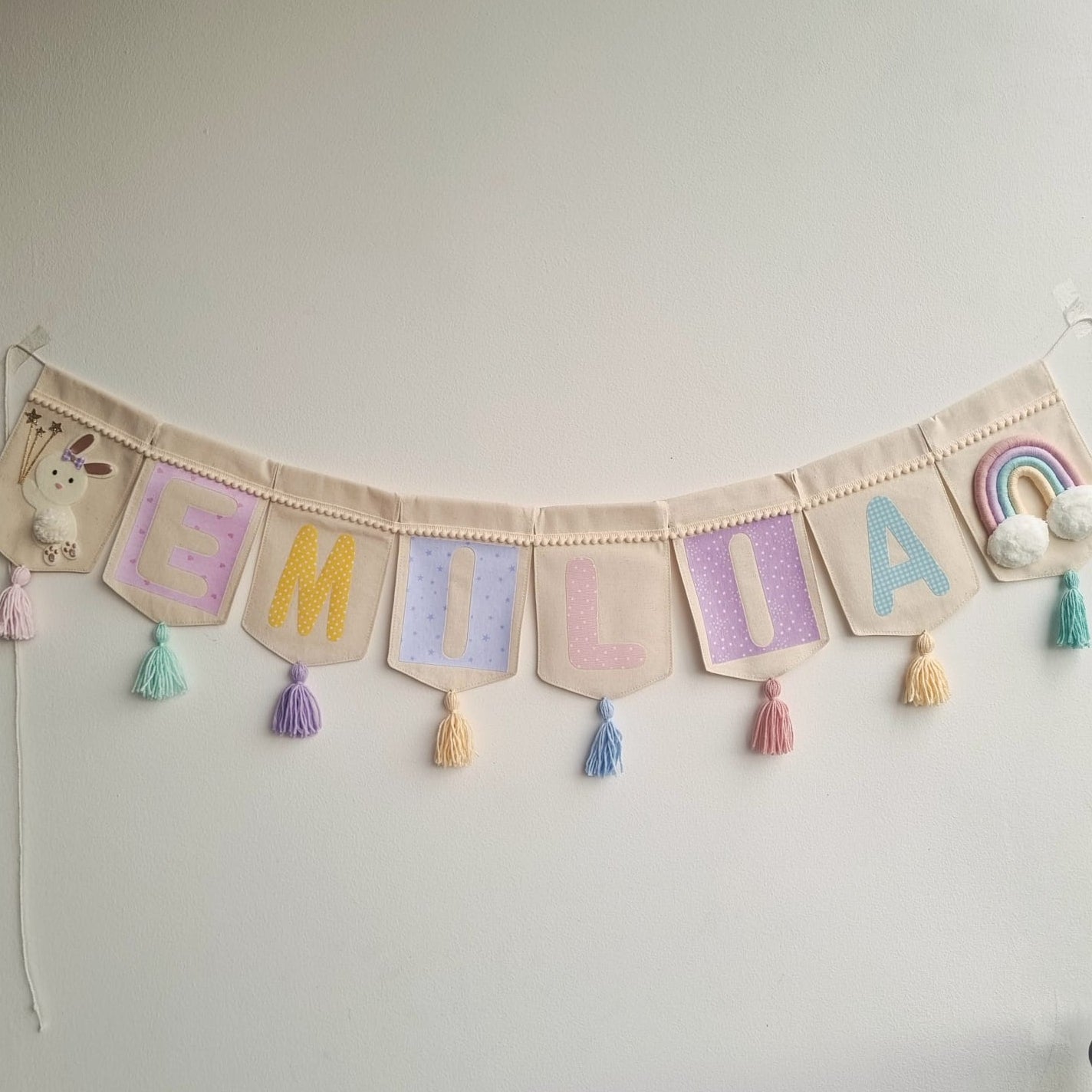 Banderin Personalizado Rainbow Bony