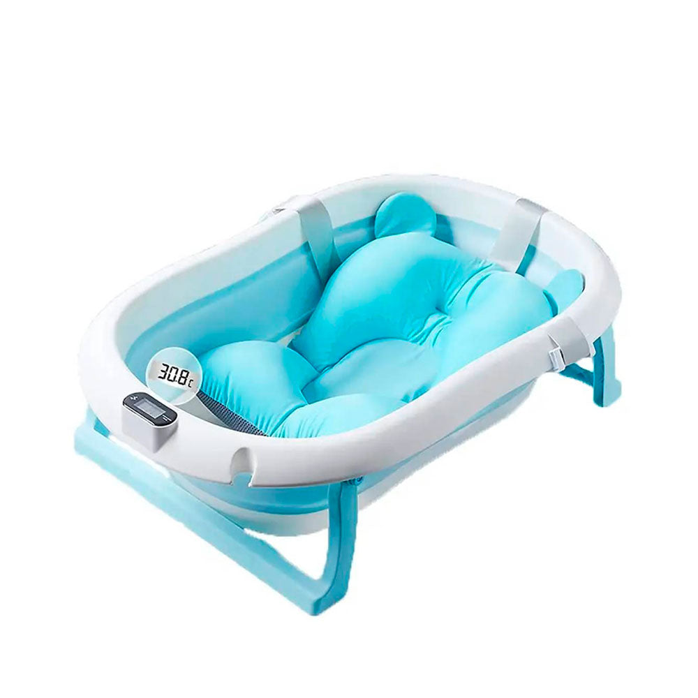 Bañera Plegable con Termómetro + Cojín