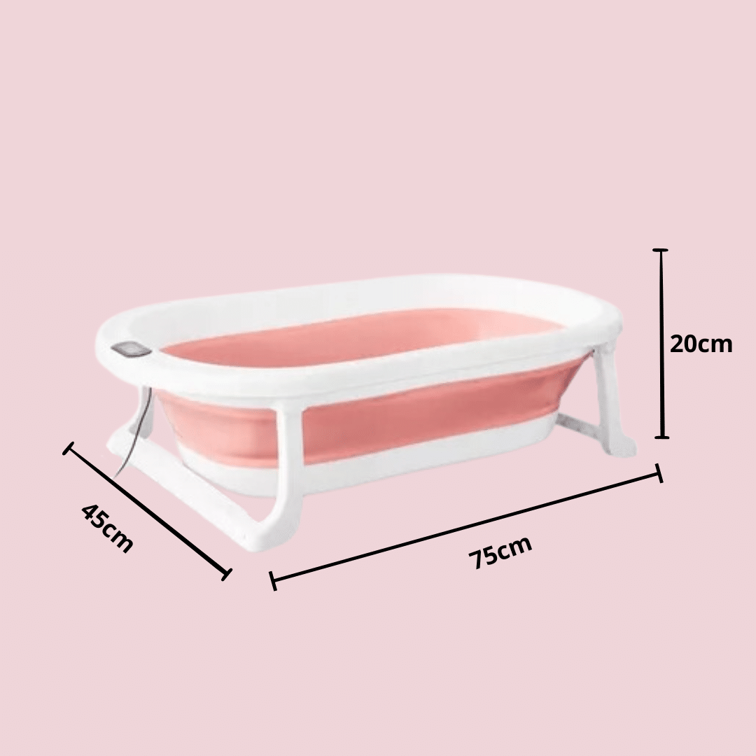Bañera Plegable con Termómetro + Cojín