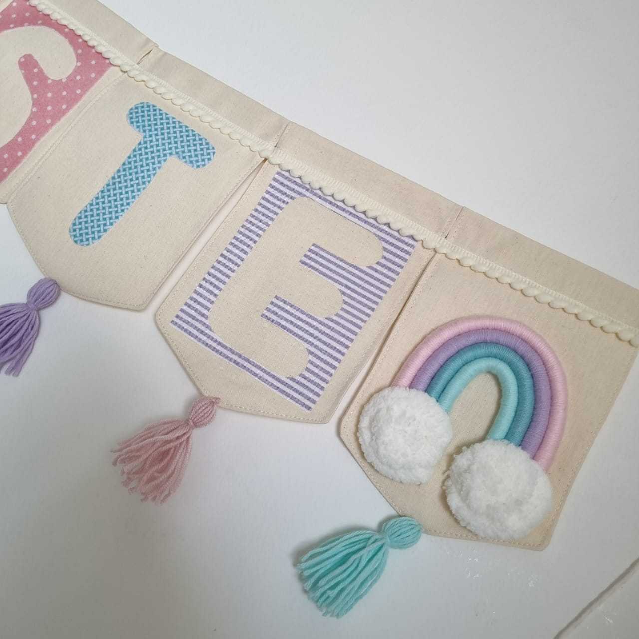 Banderin Personalizado Rainbow Colors