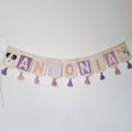 Banderin Personalizado Dog Unicorn