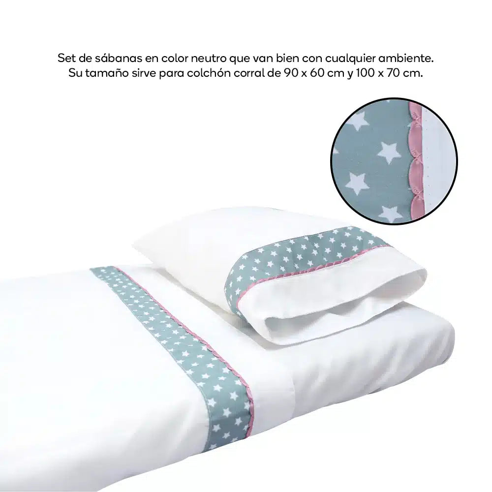 Set de sábanas y almohada
