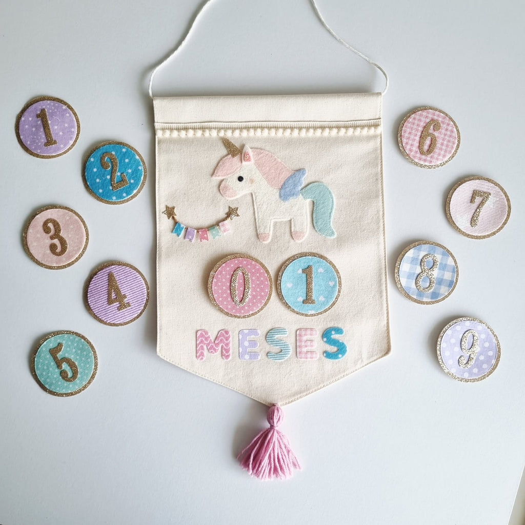 Banderin Cumplemes Unicornio