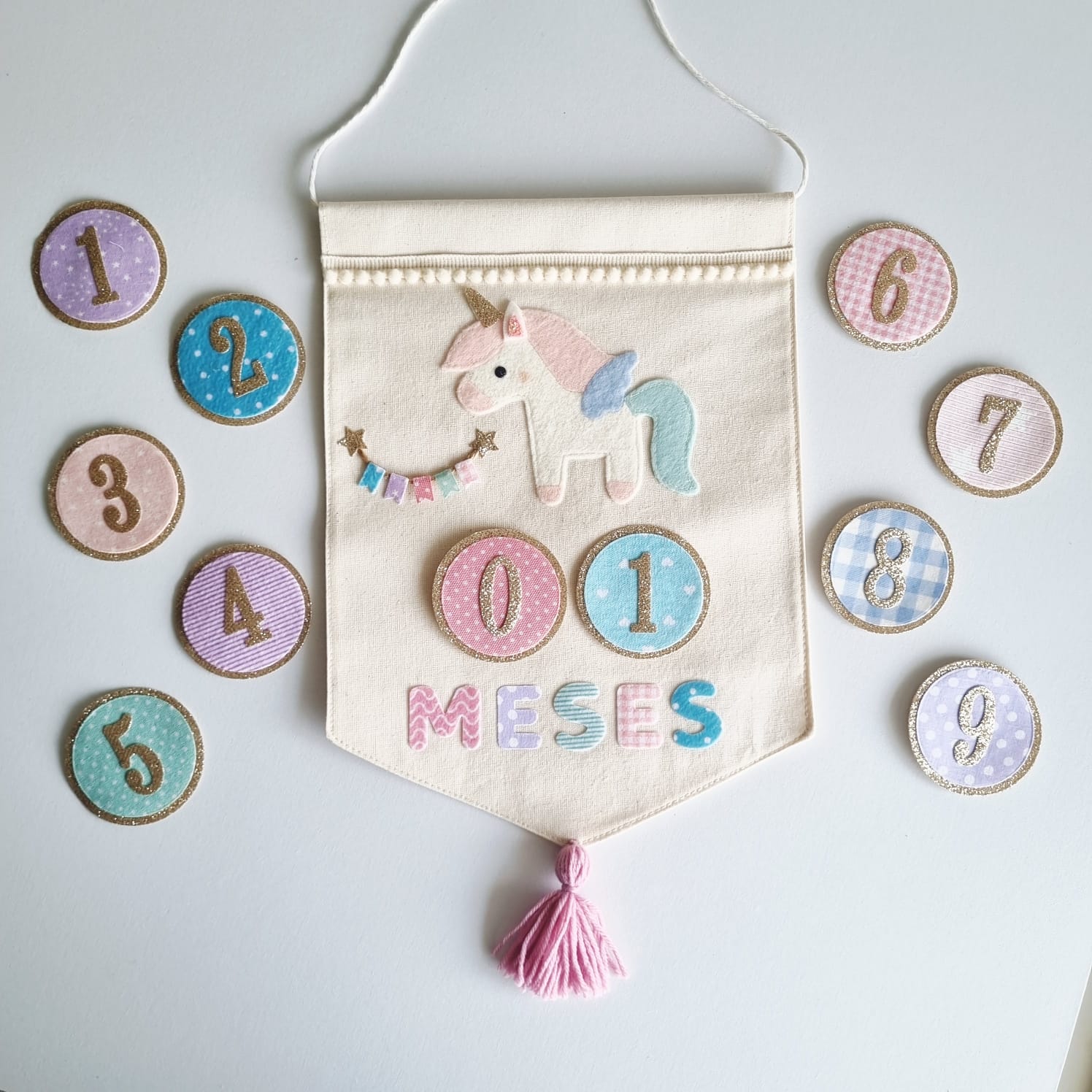 Banderin Cumplemes Unicornio