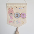 Banderin Cumplemes Jirafa Pink
