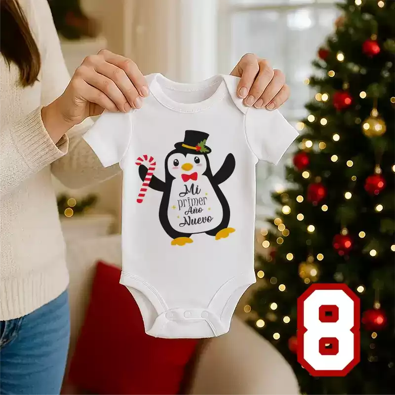 Set x 3 Bodys Primera Navidad | Velitas | Año Nuevo