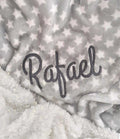Cobija Doble Faz Estrellas Gris