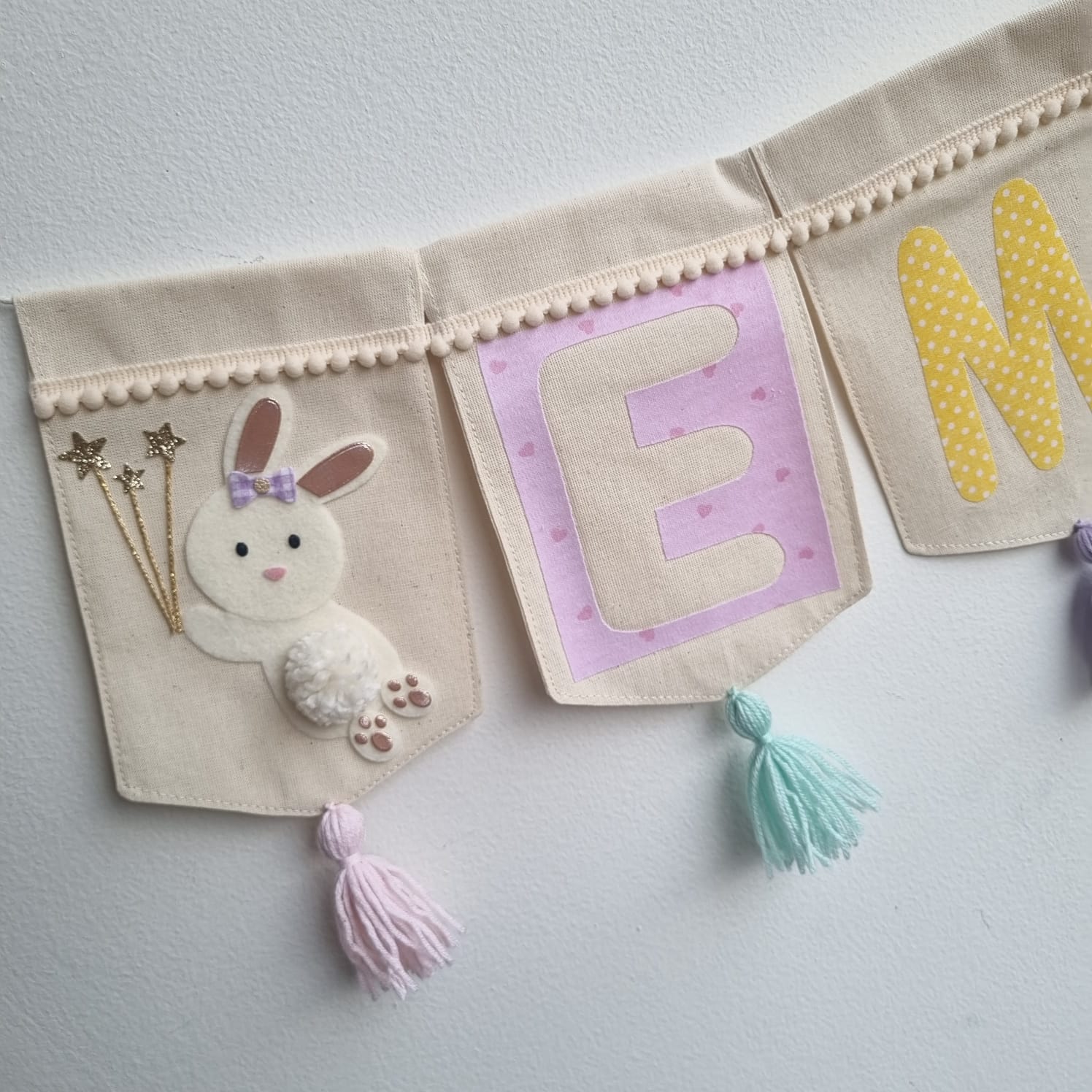 Banderin Personalizado Rainbow Bony