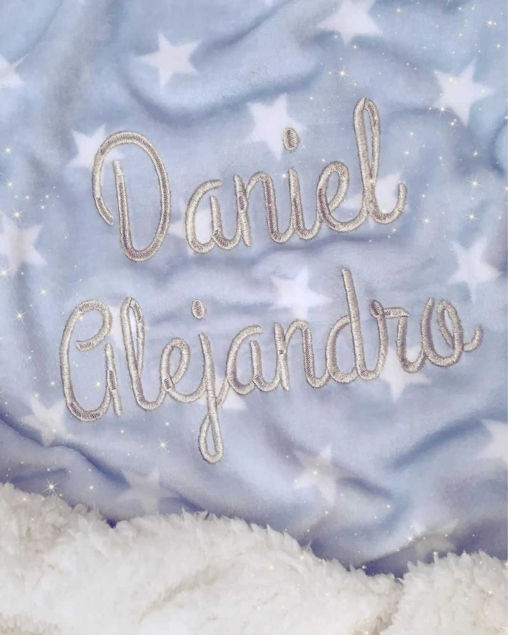 Cobija Doble Faz Estrellas Azul