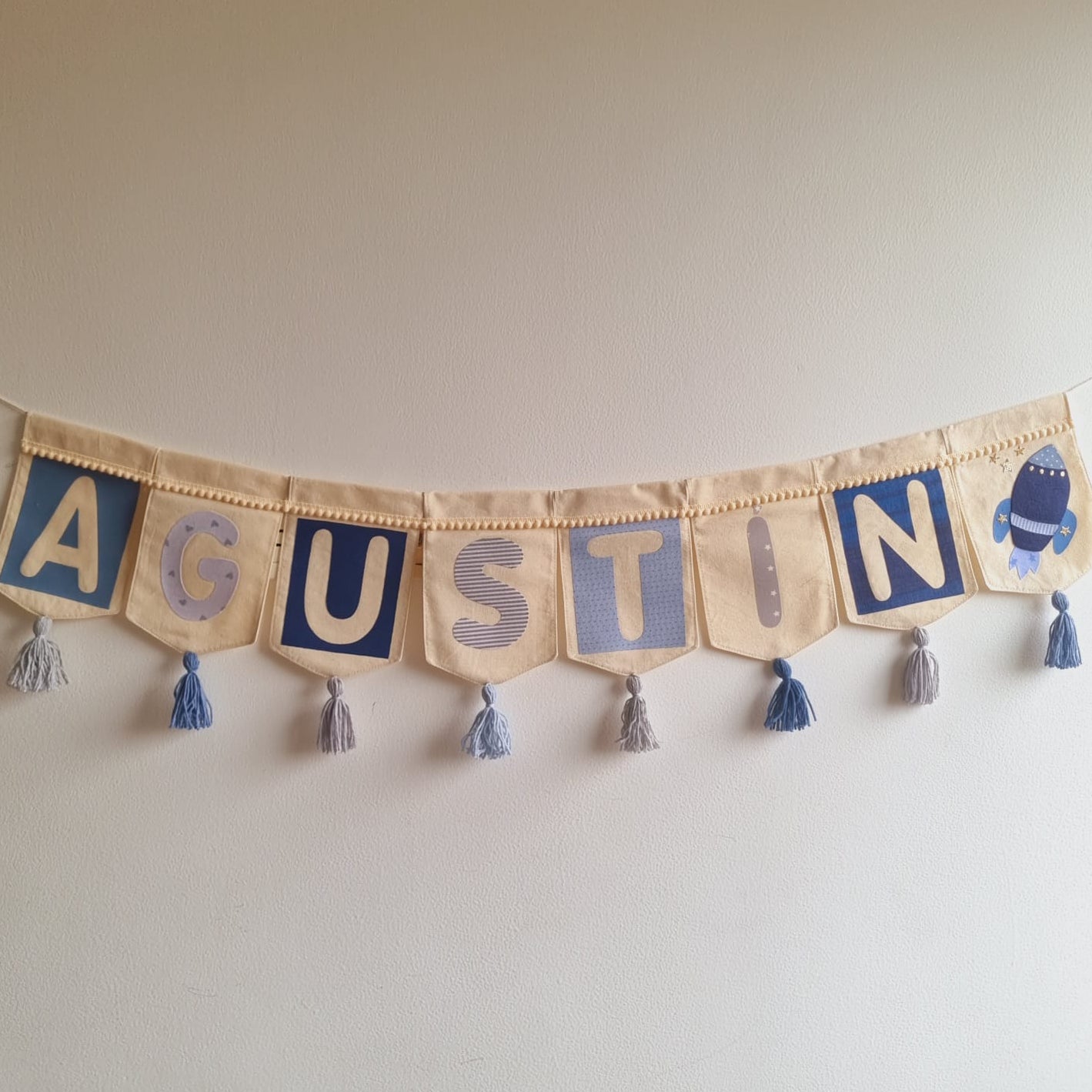 Banderin Personalizado Space Blue