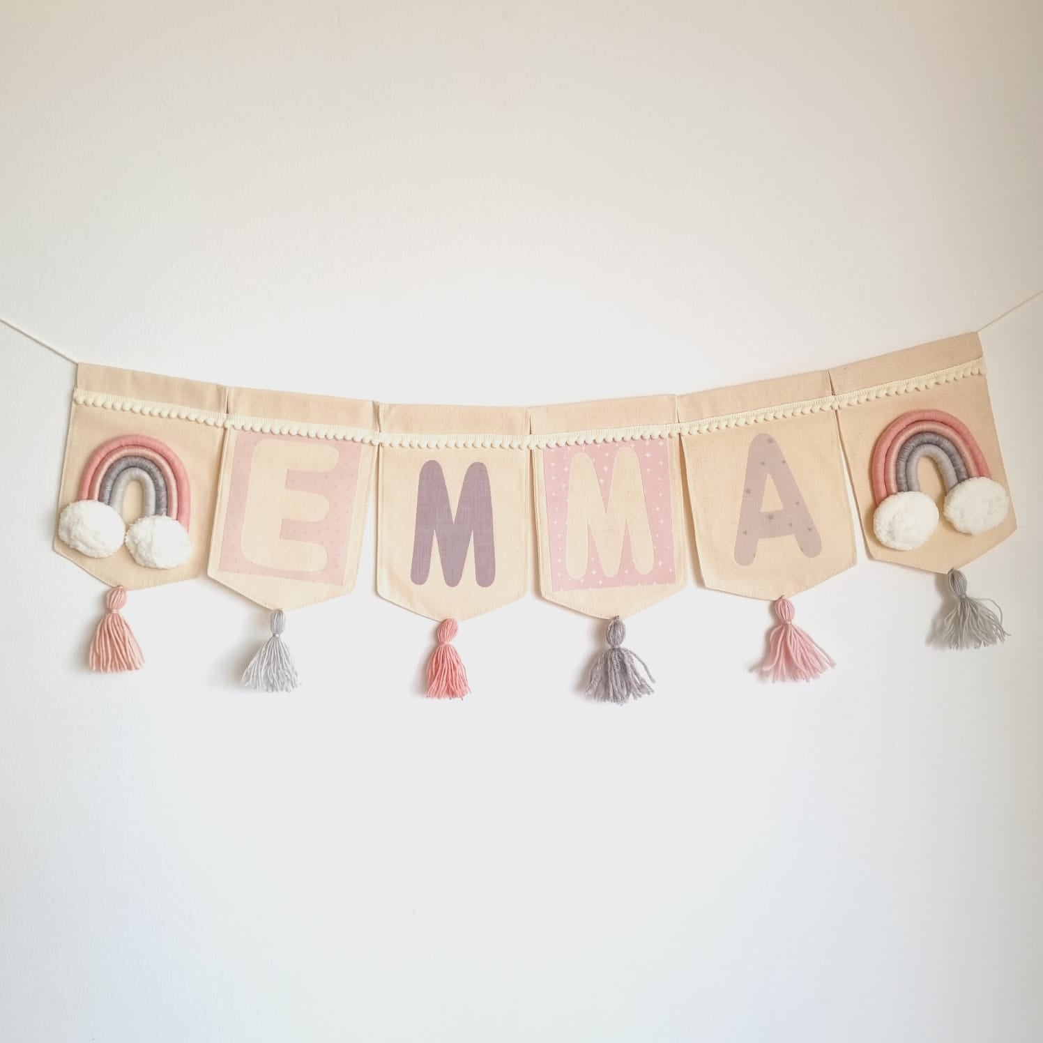 Banderin Personalizado Rainbow Lovely