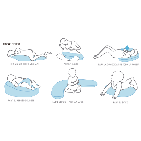 Cojín Extensible Multiusos para Mamá y Bebé