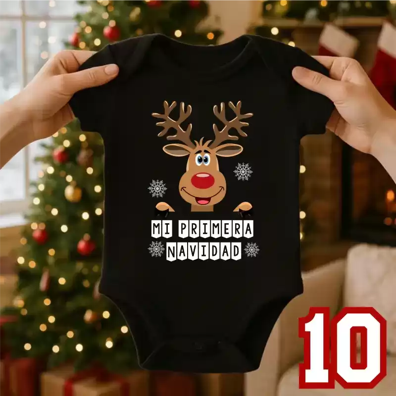 Set x 3 Bodys Primera Navidad | Velitas | Año Nuevo
